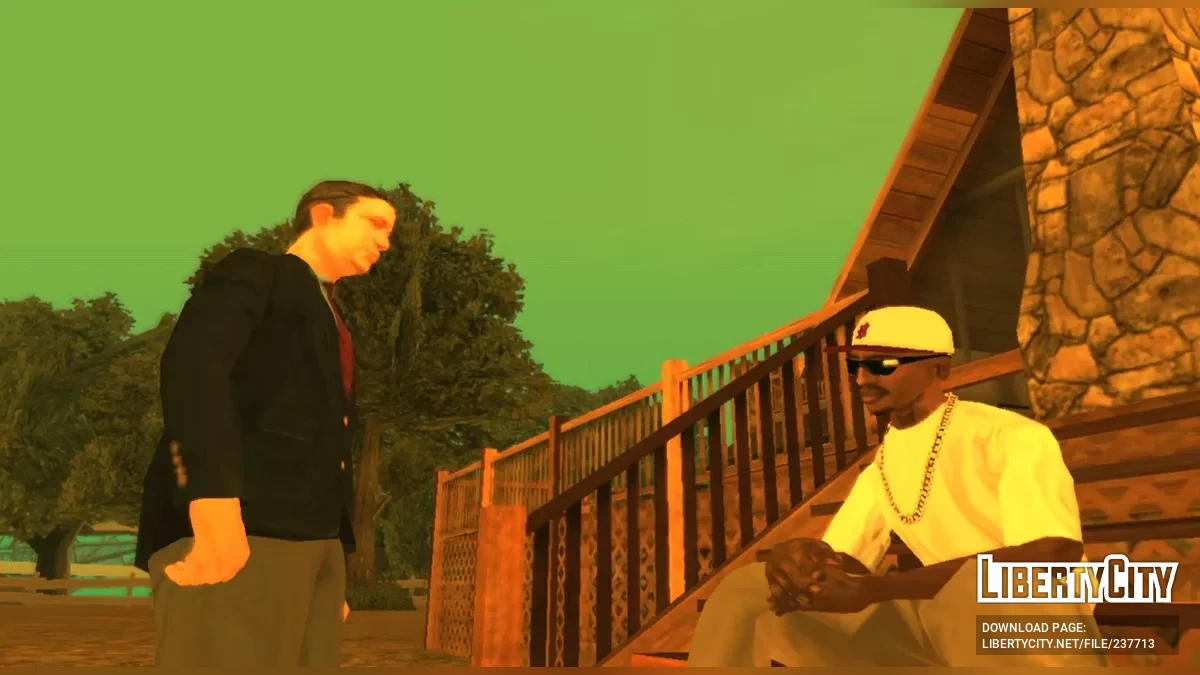 Фиолетовая кепка Баллас (SA-стиль) / GTA San Andreas