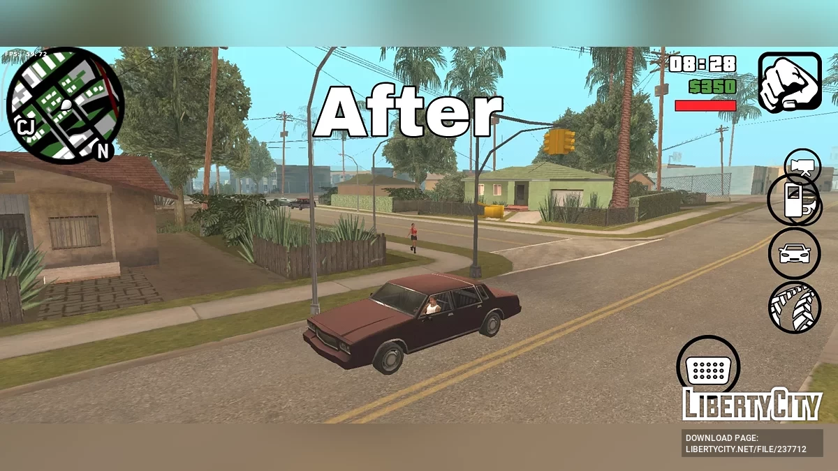 Переворот и починка машины / GTA San Andreas (iOS, Android)