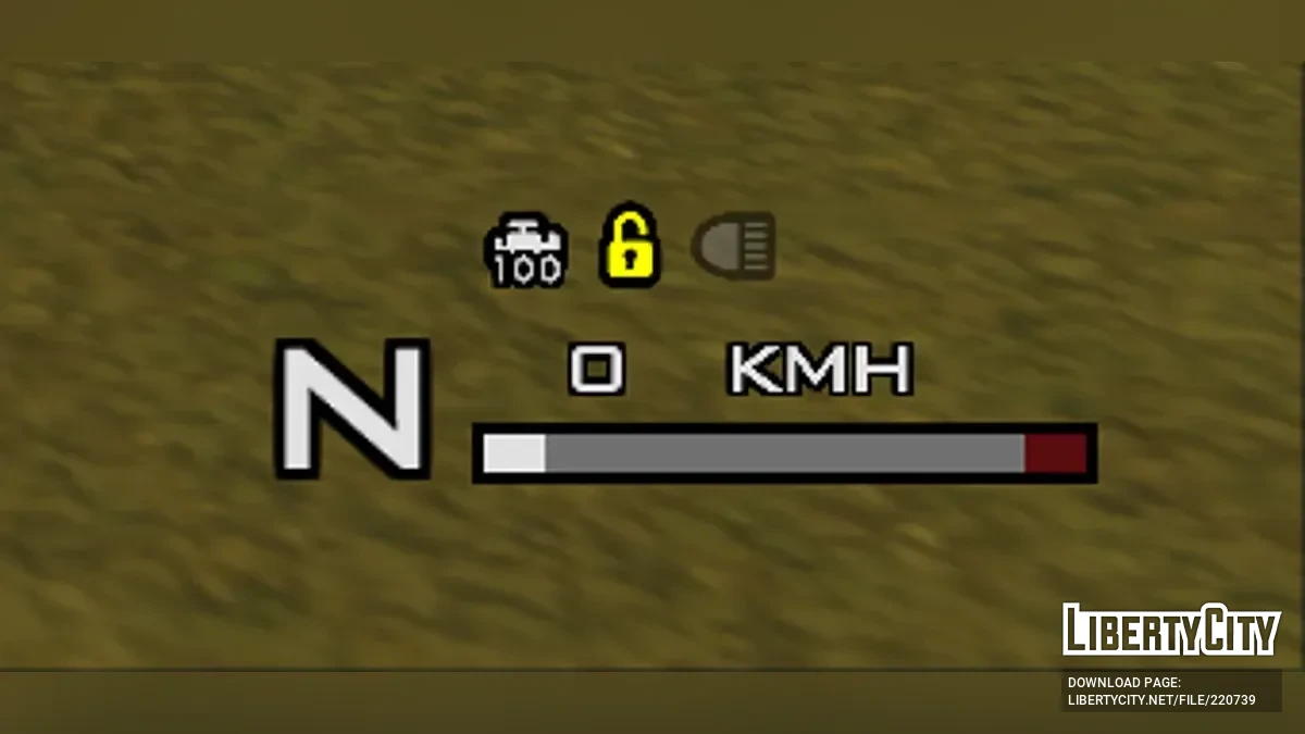 Спидометр в стиле SA / GTA San Andreas