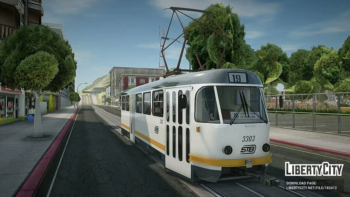 Tatra T4R STB / GTA San Andreas